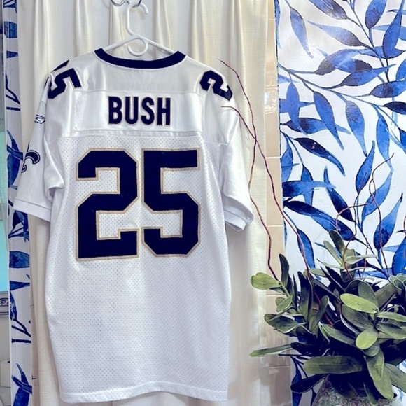 Reebok Saints NFL Football #25 Reggie Bush 100% Polyester NFL Jersey Size 52 XL - Picture 5 of 8